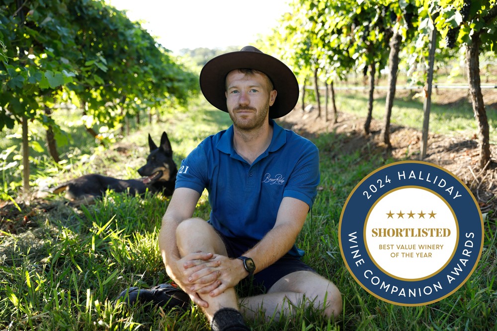 Alex Beckett and Briar Ridge Vineyard. Shortlisted Australia's best value winery of the year.