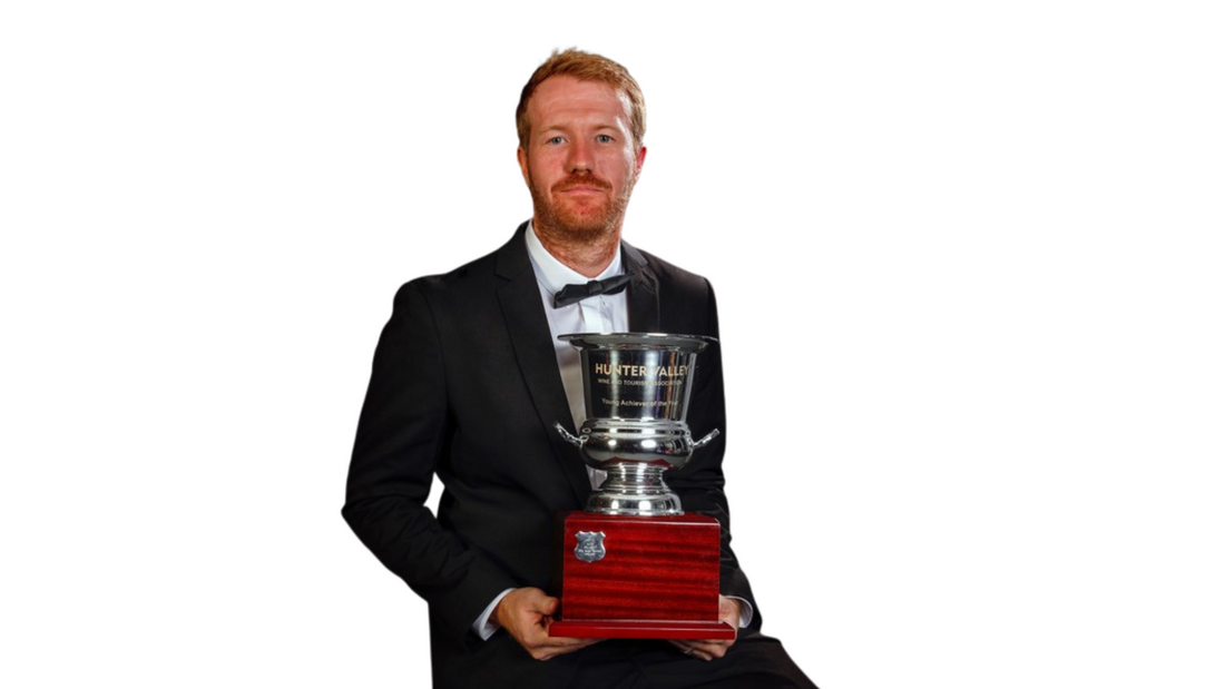 Alex Beckett wins Young Achiever of The Year at the Hunter Valley Legends & Wine Industry Awards 2022